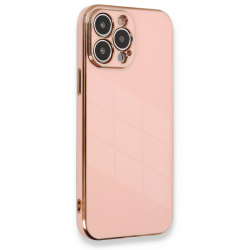 İphone 13 Pro Kılıf Volet Silikon - Pembe İphone 13 Pro Kılıf Volet Silikon - Pembe