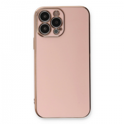 İphone 13 Pro Kılıf Volet Silikon - Pembe İphone 13 Pro Kılıf Volet Silikon - Pembe