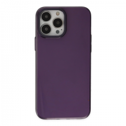 İphone 13 Pro Max Kılıf Anka Pc Sert Metal Kapak - Mor İphone 13 Pro Max Kılıf Anka Pc Sert Metal Kapak - Mor