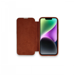 İphone 13 Pro Max Kılıf Dolpin Kapaklı - Kahverengi İphone 13 Pro Max Kılıf Dolpin Kapaklı - Kahverengi