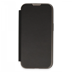 İphone 13 Pro Max Kılıf Dolpin Kapaklı - Siyah İphone 13 Pro Max Kılıf Dolpin Kapaklı - Siyah