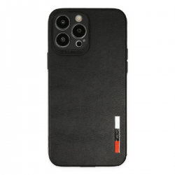 İphone 13 Pro Max Kılıf Loop Deri Silikon - Siyah
