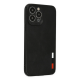 İphone 13 Pro Max Kılıf Loop Deri Silikon - Siyah