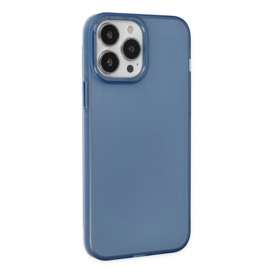 İphone 13 Pro Max Kılıf Modos Metal Kapak - Lacivert