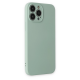 İphone 13 Pro Max Kılıf Nano İçi Kadife Silikon - Su Yeşili