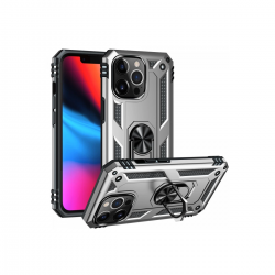 İphone 13 Pro Max Kılıf Sofya Yüzüklü Silikon Kapak - Gümüş İphone 13 Pro Max Kılıf Sofya Yüzüklü Silikon Kapak - Gümüş