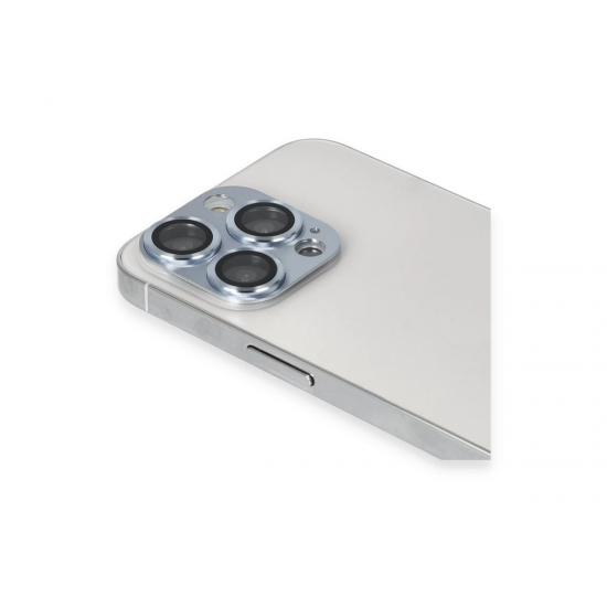 İphone 13 Pro Max Pers Alüminyum Kamera Lens - Sierra Blue