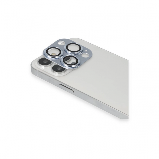 İphone 13 Pro Max Pers Alüminyum Kamera Lens - Sierra Blue