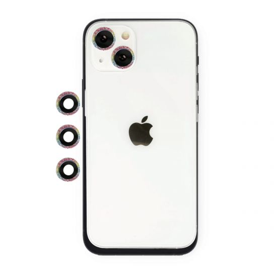İphone 14 Shine Kamera Lens - Rainbow
