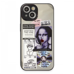 İphone 15 Kılıf Mirror Desenli Kapak - Mirror - 2 İphone 15 Kılıf Mirror Desenli Kapak - Mirror - 2