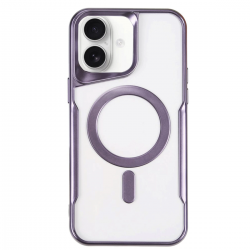 İphone 16 Kılıf Boyi Magsafe Silikon Kapak - Derin Mor