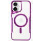 İphone 16 Kılıf Boyi Magsafe Silikon Kapak - Pembe