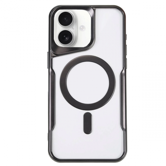 İphone 16 Kılıf Boyi Magsafe Silikon Kapak - Siyah