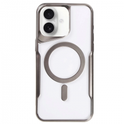 İphone 16 Kılıf Boyi Magsafe Silikon Kapak - Titan Gri