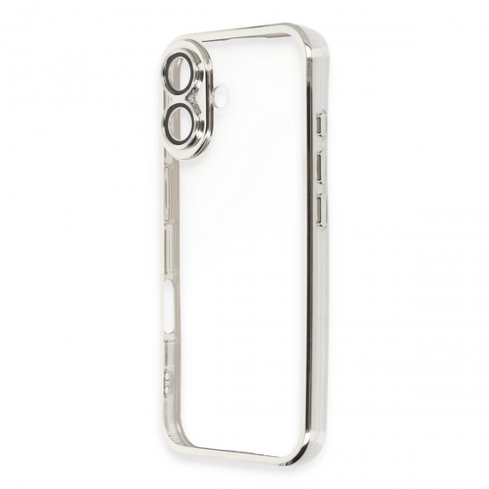 İphone 16 Kılıf Razer Lensli Silikon - Gümüş