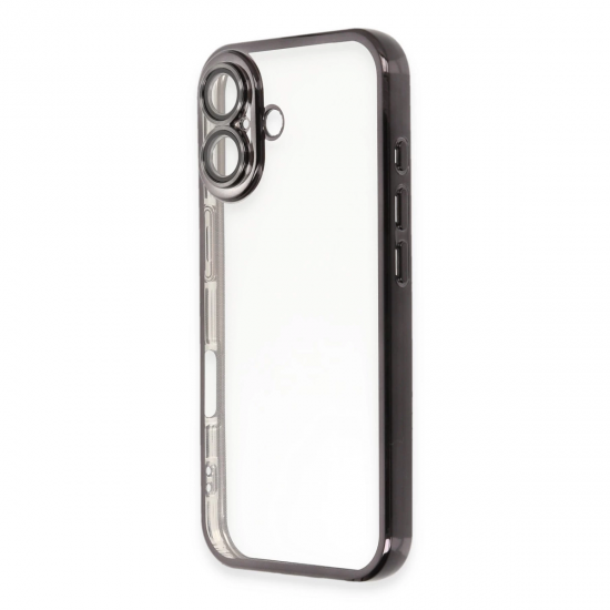 İphone 16 Kılıf Razer Lensli Silikon - Siyah