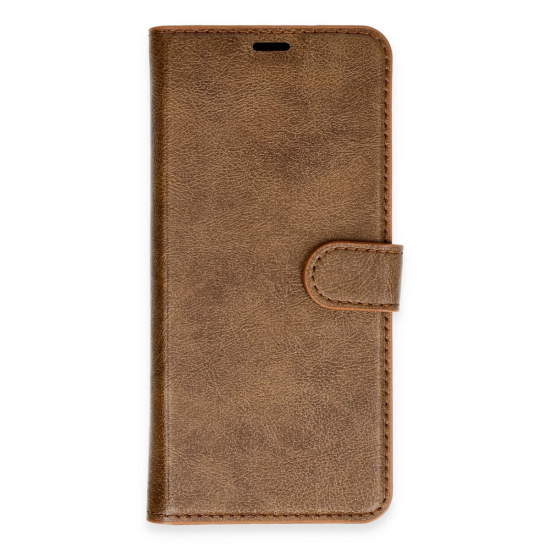 İphone 16 Kılıf Trend S Plus Kapaklı Kılıf - Taba