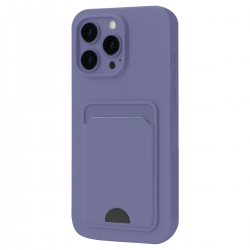 İphone 16 Plus Kılıf Kelvin Kartvizitli Silikon - Lila