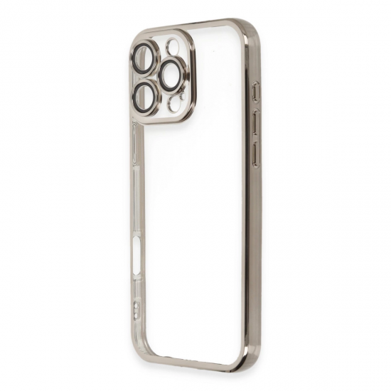 İphone 16 Pro Kılıf Razer Lensli Silikon - Titanyum Gri