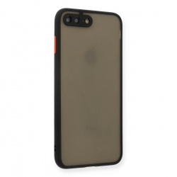 İphone 7 Plus Kılıf Montreal Silikon Kapak - Siyah