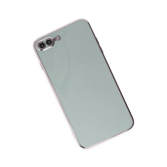 İphone 7 Plus Kılıf Volet Silikon - Açık Yeşil