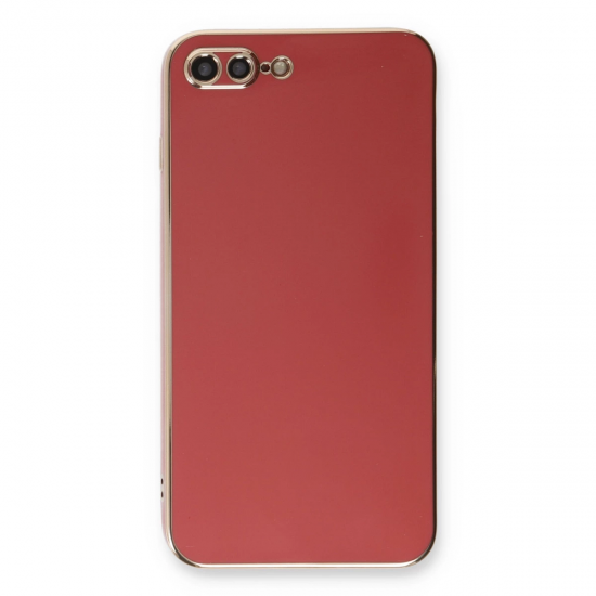İphone 7 Plus Kılıf Volet Silikon - Kırmızı
