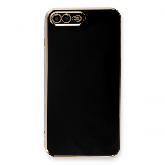 İphone 7 Plus Kılıf Volet Silikon - Siyah