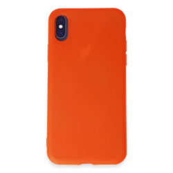 İphone X Kılıf First Silikon - Parlak Turuncu İphone X Kılıf First Silikon - Parlak Turuncu