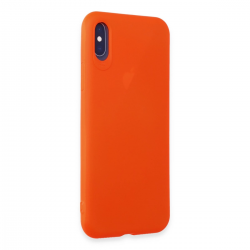 İphone X Kılıf First Silikon - Parlak Turuncu İphone X Kılıf First Silikon - Parlak Turuncu