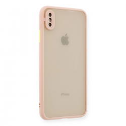 İphone X Kılıf Montreal Silikon Kapak - Pembe İphone X Kılıf Montreal Silikon Kapak - Pembe