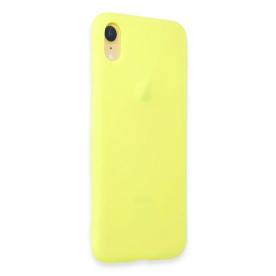 İphone Xr Kılıf First Silikon - Parlak Yeşil