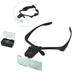 Işıklı Gözlük Büyüteç  5 Farklı Lens 9892b Işıklı Gözlük Büyüteç  5 Farklı Lens 9892b