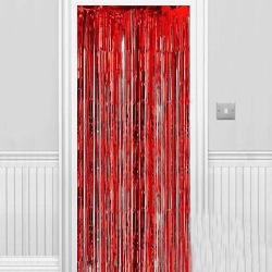 Işıltılı Duvar Ve Kapı Perdesi Kırmızı 90x200 Cm Işıltılı Duvar Ve Kapı Perdesi Kırmızı 90x200 Cm