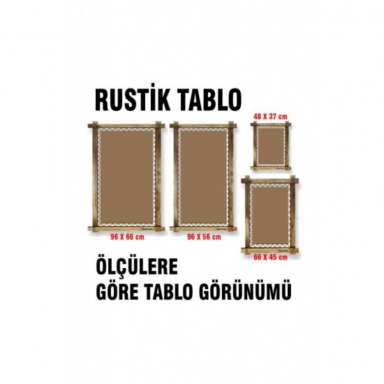 Kanvas Kayık Led Işıklı Rustik Tablo