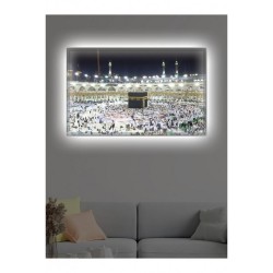 Kanvas Tablo Kâbe Su (EvOfis İşyeri) Led Işıklı Kanvas Tablo Kâbe Su (EvOfis İşyeri) Led Işıklı
