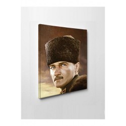 Kanvas Tablo Mustafa Kemal Atatürk Led Işıklı Kanvas Tablo Mustafa Kemal Atatürk Led Işıklı