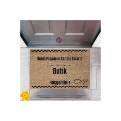 Kapı Önü Paspası Dekoratif Dijital Baskı Butik   P-2545 Kapı Önü Paspası Dekoratif Dijital Baskı Butik   P-2545