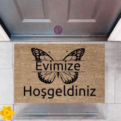 Kapı Önü Paspası Dekoratif Dijital Baskı Evimize Hoşgeldiniz P-2373 Kapı Önü Paspası Dekoratif Dijital Baskı Evimize Hoşgeldiniz P-2373
