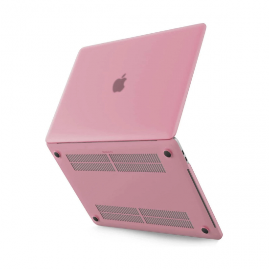 Macbook Pro 13 2021 Macbook Buzlu Kapak - Pembe