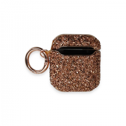 Newface Airpods 2 (2.nesil) Mira Taşlı Kılıf - Rose Gold Newface Airpods 2 (2.nesil) Mira Taşlı Kılıf - Rose Gold