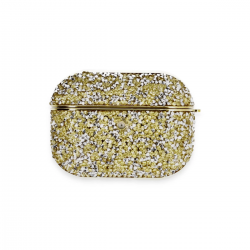 Newface Airpods Pro 2 (2.nesil) Luz Taşlı Kılıf - Gold Newface Airpods Pro 2 (2.nesil) Luz Taşlı Kılıf - Gold