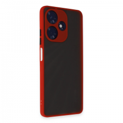 Newface İnfinix Hot 30 4g Kılıf Montreal Silikon Kapak - Kırmızı Newface İnfinix Hot 30 4g Kılıf Montreal Silikon Kapak - Kırmızı