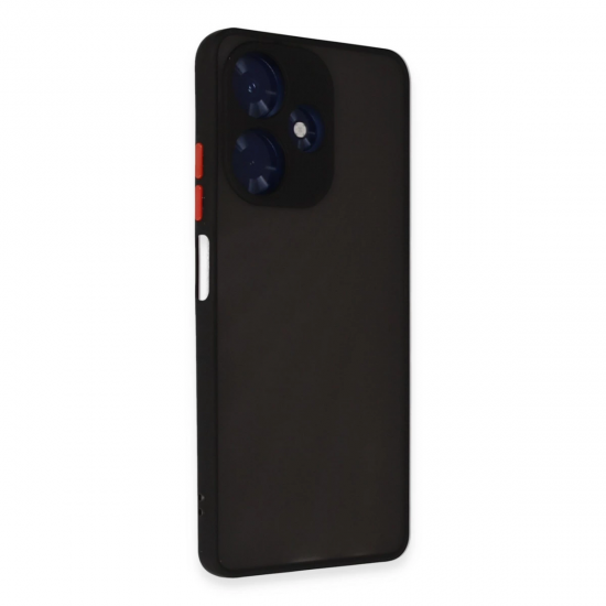 Newface İnfinix Hot 30 4g Kılıf Montreal Silikon Kapak - Siyah