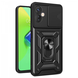 Newface İnfinix Hot 30 4g Kılıf Pars Lens Yüzüklü Silikon - Siyah Newface İnfinix Hot 30 4g Kılıf Pars Lens Yüzüklü Silikon - Siyah