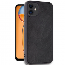 Newface İphone 11 Kılıf Aras Deri Kapak - Siyah Newface İphone 11 Kılıf Aras Deri Kapak - Siyah