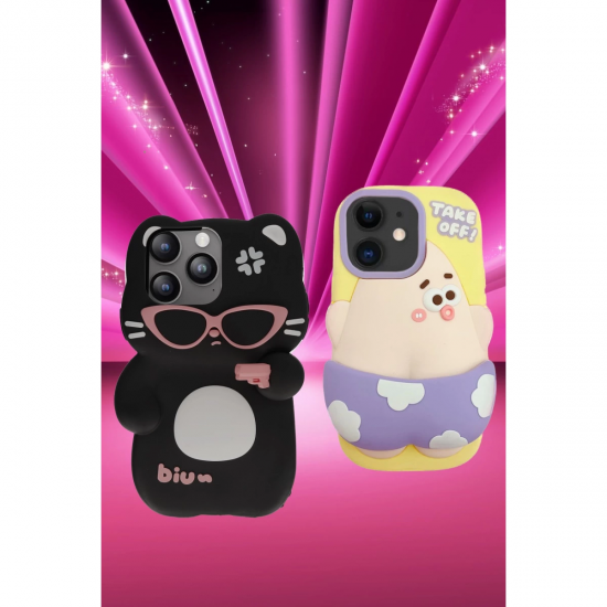 Newface İphone 11 Kılıf Poky Karakter Silikon Kapak - Desen 4