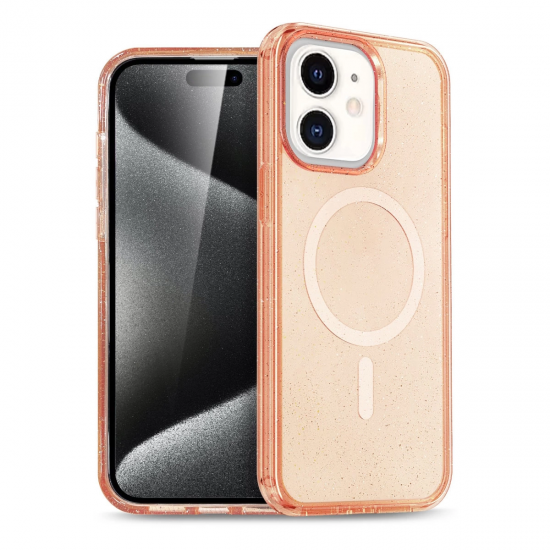 Newface İphone 12 Kılıf Star Magsafe Kapak - Turuncu