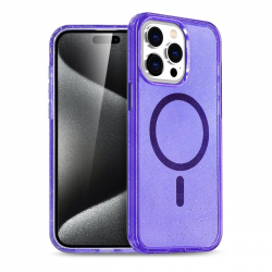 Newface İphone 14 Pro Kılıf Star Magsafe Kapak - Mor