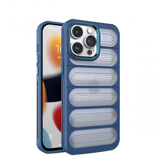 Newface İphone 14 Pro Max Kılıf Airmax Silikon Kapak - Lacivert