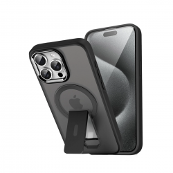 Newface İphone 14 Pro Tork Magsafe Standlı Kapak - Siyah Newface İphone 14 Pro Tork Magsafe Standlı Kapak - Siyah